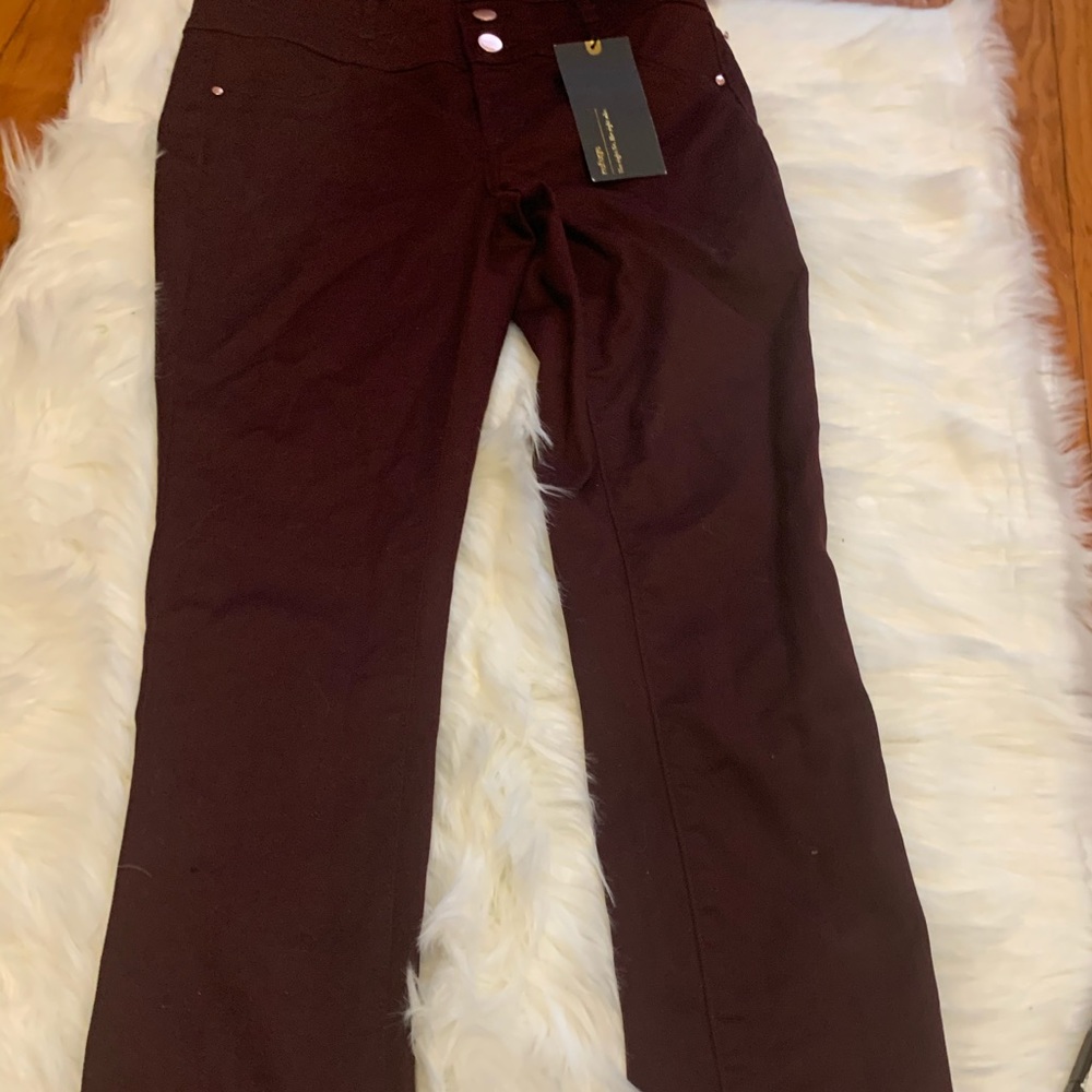 Burgundy Skinny Jeans